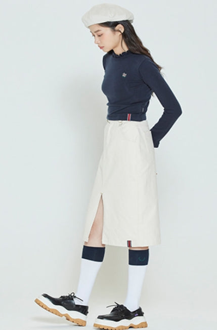 ロマンティッククラウン(ROMANTIC CROWN) FRILL POINT KNITWEAR_NAVY