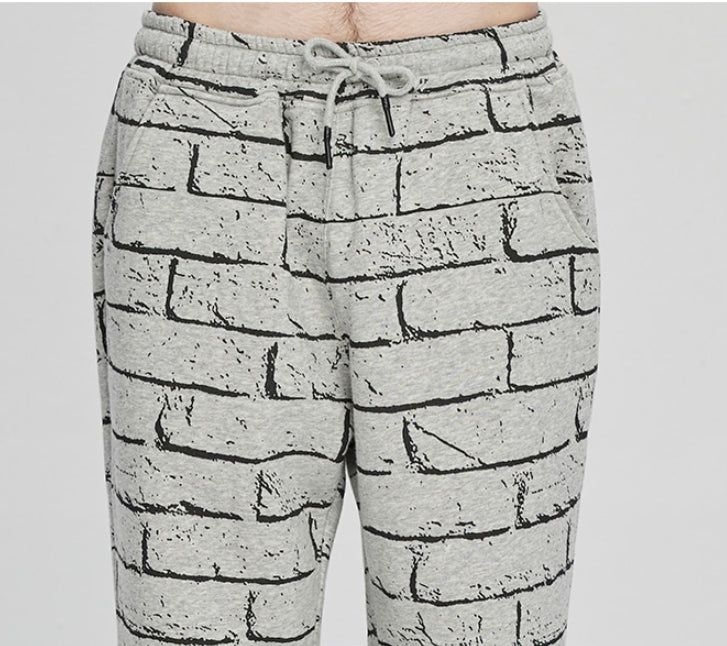 ベドインベド(BADINBAD) BRICK GRAFFITI SWEATPANTS_GREY – UNDERSTUDY