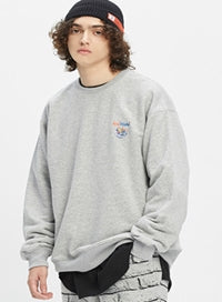 ベドインベド(BADINBAD) BAD PLANET SWEATSHIRT_GREY