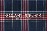 ロマンティッククラウン(ROMANTIC CROWN) CROSS CHECK SHOULDER BAG_NAVY