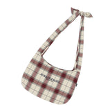 ロマンティッククラウン(ROMANTIC CROWN) CROSS CHECK SHOULDER BAG_OATMEAL