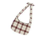 ロマンティッククラウン(ROMANTIC CROWN) CROSS CHECK SHOULDER BAG_OATMEAL