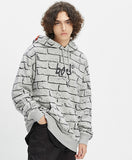 ベドインベド(BADINBAD) BRICK GRAFFITI HOODIE_GREY