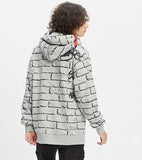 ベドインベド(BADINBAD) BRICK GRAFFITI HOODIE_GREY