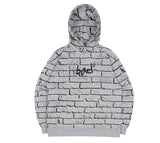 ベドインベド(BADINBAD) BRICK GRAFFITI HOODIE_GREY