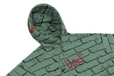 ベドインベド(BADINBAD)  BRICK GRAFFITI HOODIE_SAGE GREEN