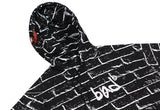 ベドインベド(BADINBAD)  BRICK GRAFFITI HOODIE_BLACK