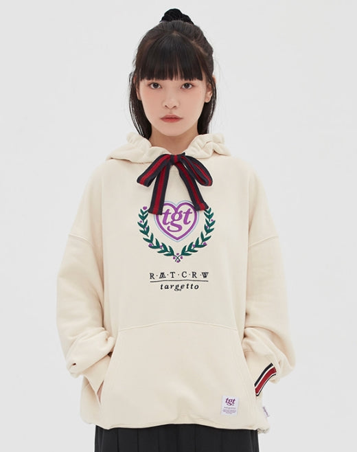 TARGETTO(ターゲット)  [TGT X RMTCRW]RIBBON HOODIE_OATMEAL