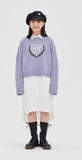 TARGETTO(ターゲット)  [TGT X RMTCRW]INTARSIA CROP KNIT_LIGHT PURPLE