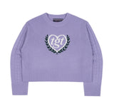 TARGETTO(ターゲット)  [TGT X RMTCRW]INTARSIA CROP KNIT_LIGHT PURPLE