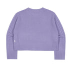 TARGETTO(ターゲット)  [TGT X RMTCRW]INTARSIA CROP KNIT_LIGHT PURPLE