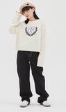 TARGETTO(ターゲット)  [TGT X RMTCRW]INTARSIA CROP KNIT_OATMEAL