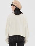 TARGETTO(ターゲット)  [TGT X RMTCRW]INTARSIA CROP KNIT_OATMEAL