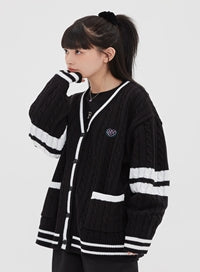 TARGETTO(ターゲット) [TGT X RMTCRW]LINE CABLE CARDIGAN_BLACK
