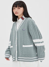 TARGETTO(ターゲット)  [TGT X RMTCRW]LINE CABLE CARDIGAN_MINT