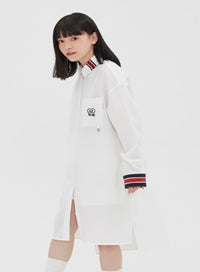 TARGETTO(ターゲット) [TGT X RMTCRW]STRIPED CUFFS SHIRTS ONEPIECE_WHITE