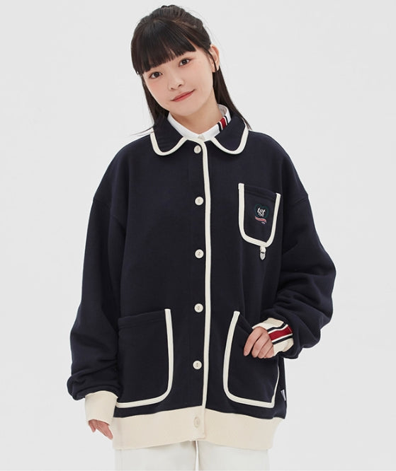 TARGETTO(ターゲット) [TGT X RMTCRW]LINE COTTON CARDIGAN_NAVY