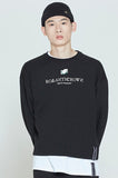 ロマンティッククラウン(ROMANTIC CROWN) SHOULDER CHAIN NEEDLE SWEATSHIRT_BLACK