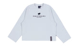 ロマンティッククラウン(ROMANTIC CROWN) SHOULDER CHAIN NEEDLE SWEATSHIRT_SKY BLUE