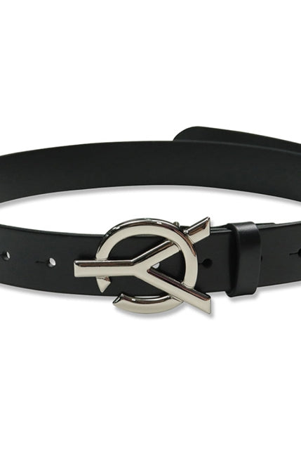 オーワイ(OY)  	LOGO LEATHER BELT2