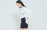 ロマンティッククラウン(ROMANTIC CROWN) SUNDAY SYNDROME PIPING SHIRT_WHITE