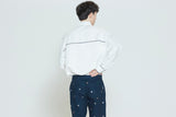 ロマンティッククラウン(ROMANTIC CROWN) SUNDAY SYNDROME PIPING SHIRT_WHITE