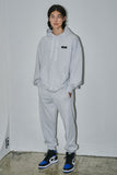 オーワイ(OY)  	UNBALANCE JOGGER PANTS-LIGHT GREY