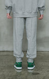 オーワイ(OY)  	UNBALANCE JOGGER PANTS-GREY