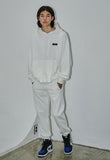 オーワイ(OY)  	UNBALANCE JOGGER PANTS-WHITE