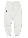 オーワイ(OY)  	UNBALANCE JOGGER PANTS-WHITE