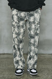 オーワイ(OY)  		TIE-DYE CORDUROY WIDE PANTS-IVORY