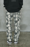 オーワイ(OY)  		TIE-DYE CORDUROY WIDE PANTS-IVORY