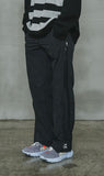 オーワイ(OY)  	SIDE BLOCK ZIPPER PANTS-BLACK/BLACK