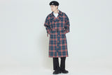 ロマンティッククラウン(ROMANTIC CROWN) CROSS CHECK TRENCH COAT_NAVY