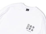 オーワイ(OY)   CRACK TRIPLE LOGO SLEEVE T-WHITE