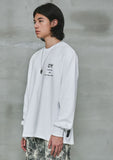 オーワイ(OY) 	METAL SIDE ZIPPER SLEEVE T-WHITE