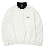 オーワイ(OY) 	BASIC LOGO ZIPPER MTM-WHITE