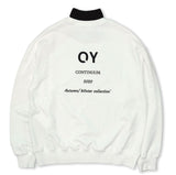 オーワイ(OY) 	BASIC LOGO ZIPPER MTM-WHITE