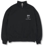 オーワイ(OY) 	BASIC LOGO ZIPPER MTM-BLACK