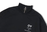 オーワイ(OY) 	BASIC LOGO ZIPPER MTM-BLACK