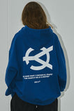 オーワイ(OY) 	BASIC LOGO HOODIE-BLUE