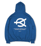 オーワイ(OY) 	BASIC LOGO HOODIE-BLUE