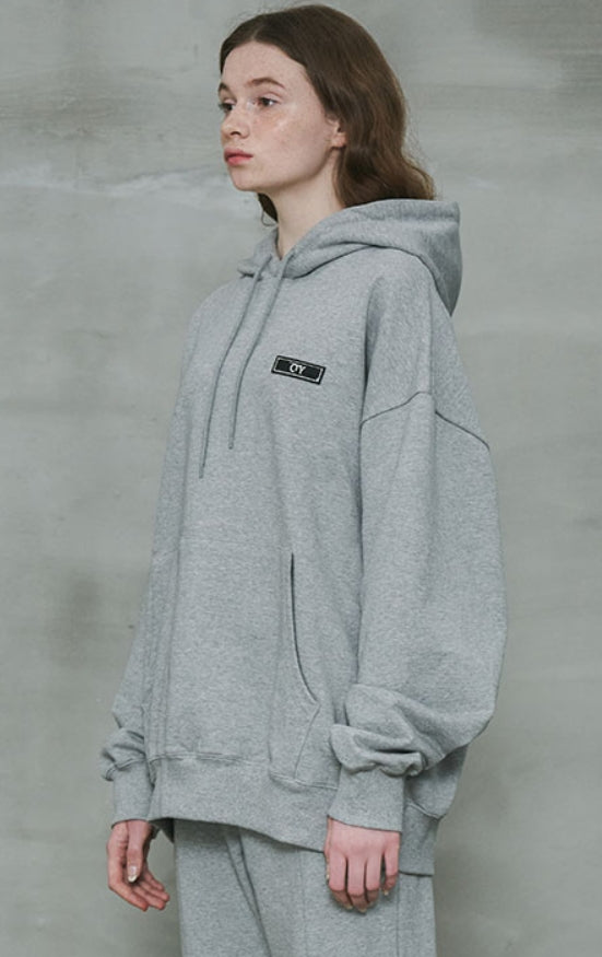 オーワイ(OY) 	BASIC LOGO HOODIE-GREY