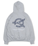 オーワイ(OY) 	PAISLEY LOGO HOODIE-GREY