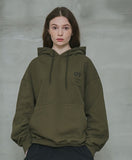 オーワイ(OY) 	SIDE ZIPPER HOODIE-KHAKI