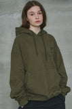 オーワイ(OY) 	SIDE ZIPPER HOODIE-KHAKI