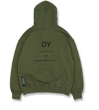 オーワイ(OY) 	SIDE ZIPPER HOODIE-KHAKI