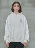 オーワイ(OY) 	SIDE ZIPPER HOODIE-WHITE