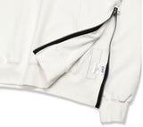 オーワイ(OY) 	SIDE ZIPPER HOODIE-WHITE