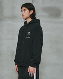 オーワイ(OY) 	SIDE ZIPPER HOODIE-BLACK